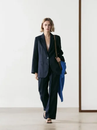 Anzug-Blazer aus Leinen