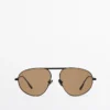 Aviator-Sonnenbrille aus Metall