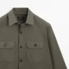 Baumwoll-Overshirt mit Taschen
