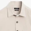 Baumwoll-Overshirt mit Taschendetails