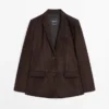 Blazer aus Wildleder