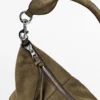 Bucket Bag aus Spaltveloursleder