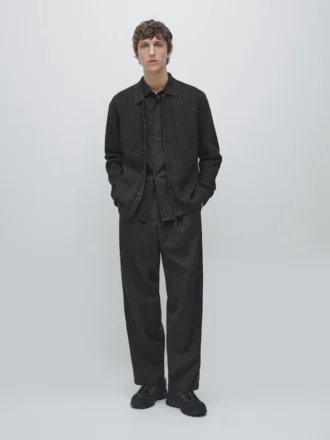 Cardigan aus Baumwoll-Woll-Mischung mit Knöpfen