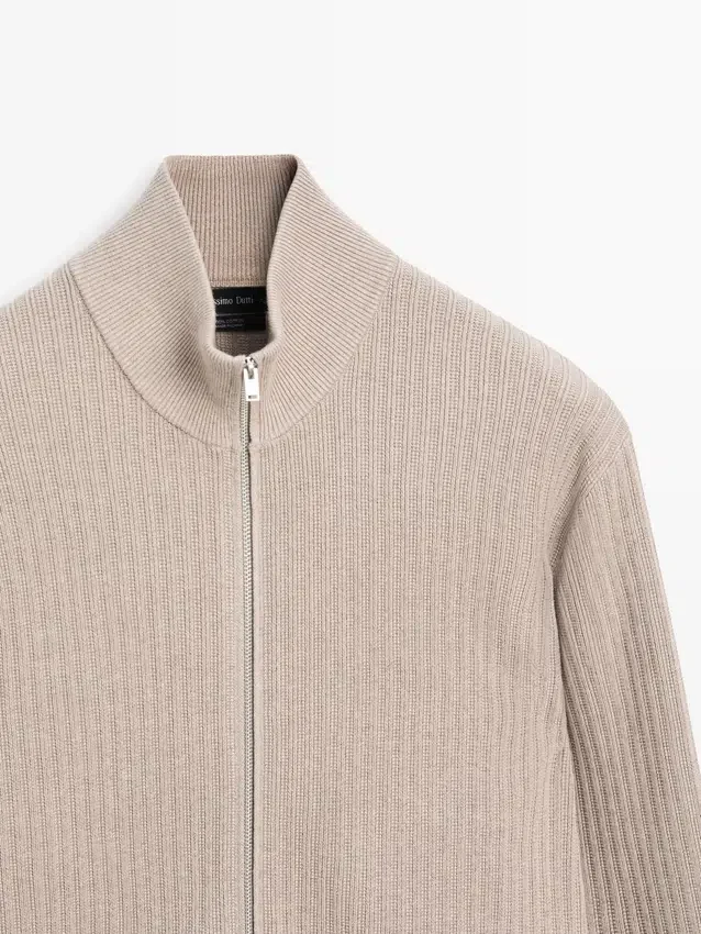 Cardigan aus Baumwolle mit Reißverschluss Cardigan aus Baumwolle mit Reißverschluss