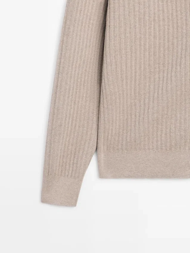 Cardigan aus Baumwolle mit Reißverschluss Cardigan aus Baumwolle mit Reißverschluss