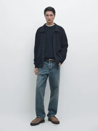 Cardigan aus Baumwollstrick mit Taschen