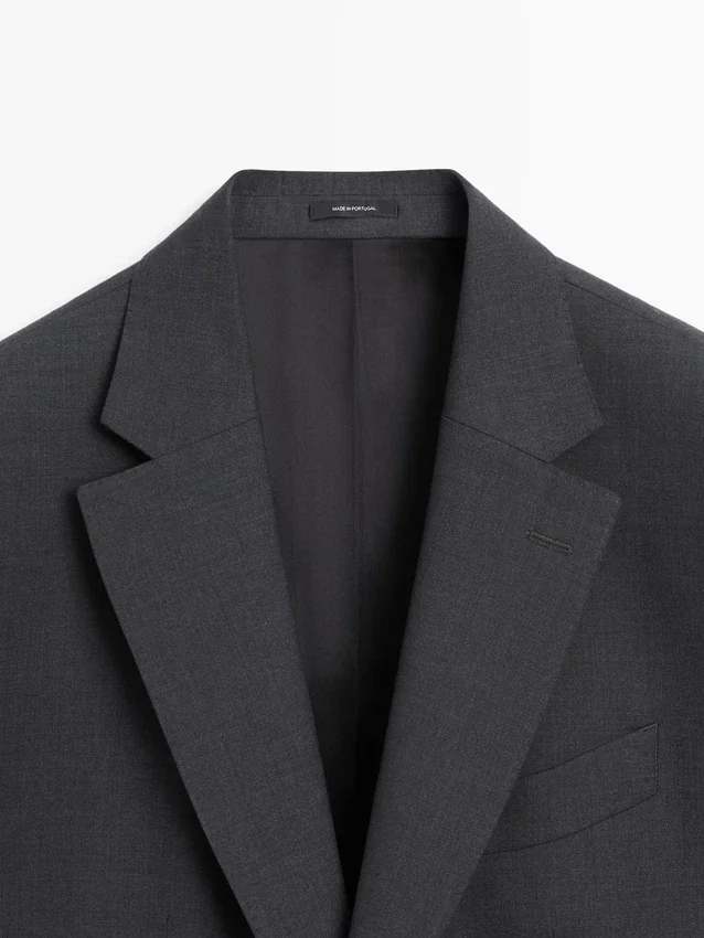 Cooler Anzug-Blazer aus Wolle Cooler Anzug-Blazer aus Wolle