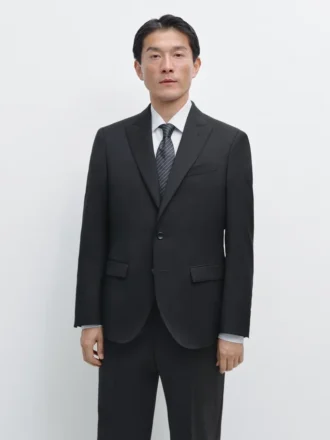 Cooler Anzug-Blazer aus Wolle