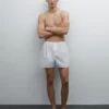 Einfarbige Boxershorts aus 100 % Baumwolle