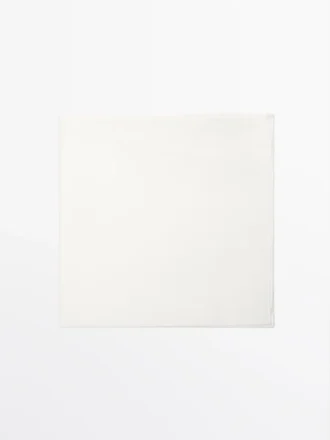 Einfarbiger Schal aus 100 % Baumwolle