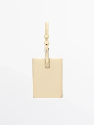 Gepäckanhänger aus Nappaleder