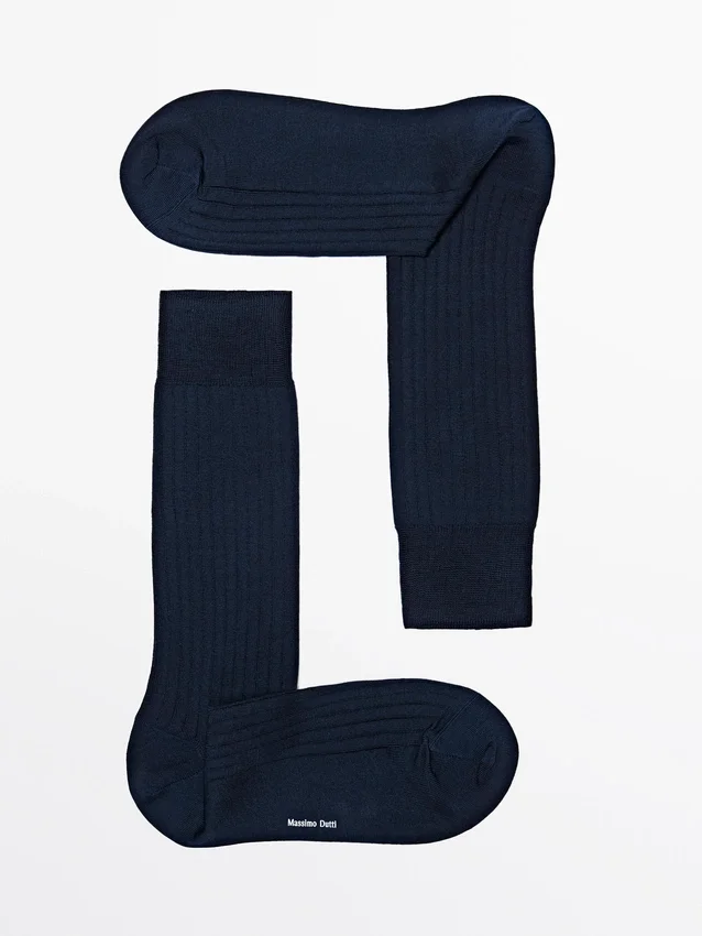 Gerippte Smart-Socken Gerippte Smart-Socken