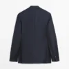 Gestreifter Anzug-Blazer aus Cool Wool