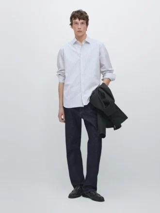 Gestreiftes Hemd in Regular-Passform