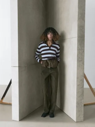 Gestreiftes Poloshirt aus Baumwollstrick