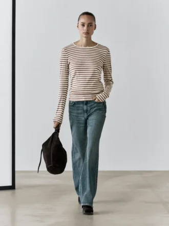 Gestreiftes T-Shirt aus 100 % Baumwolle