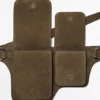 Gürteltasche aus Spaltleder mit zwei Fächern