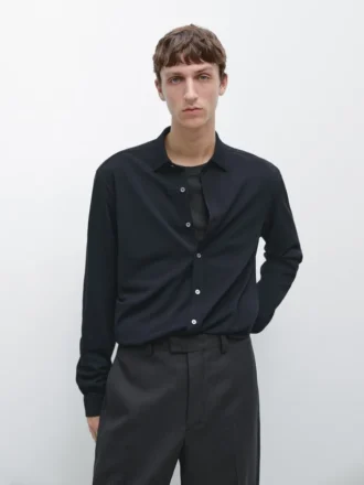 Hemd in Regular Fit aus Melange