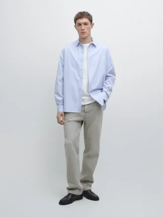 Hemd mit Nadelstreifen in Regular Fit