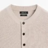 Henley-Pullover aus Baumwollstrick