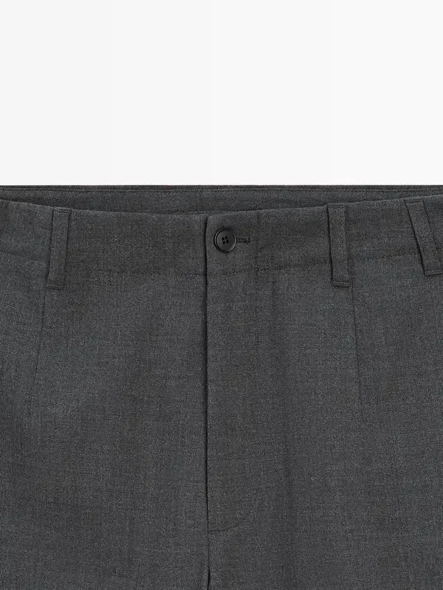 Hose aus strukturierter Cool-Wool Hose aus strukturierter Cool-Wool