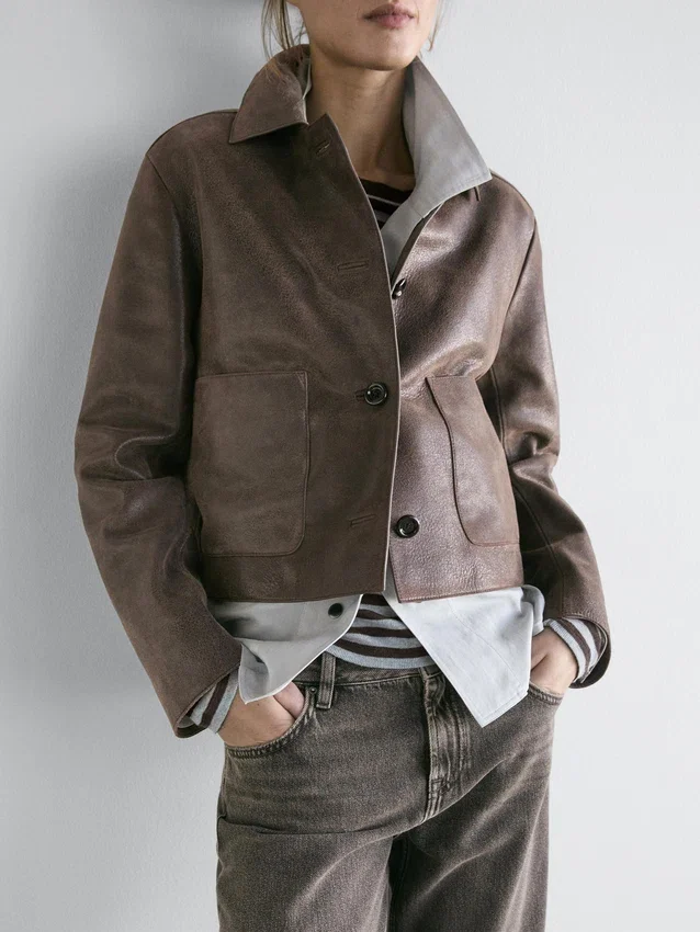 Jacke aus Wildleder Jacke aus Wildleder