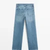 Jeans mit geradem Bein und niedriger Leibhöhe