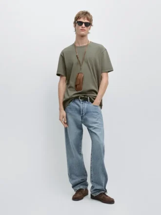 Kurzarm-T-Shirt aus 100 % Baumwolle