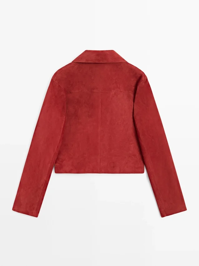 Kurze Wildlederjacke Kurze Wildlederjacke