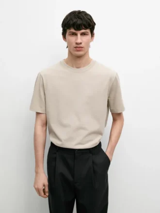 Kurzärmeliges T-Shirt aus Baumwollmischung