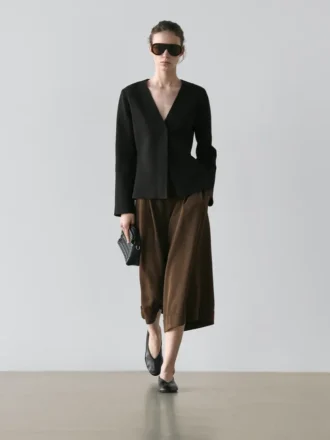 Lange Bermudashorts mit Umschlag