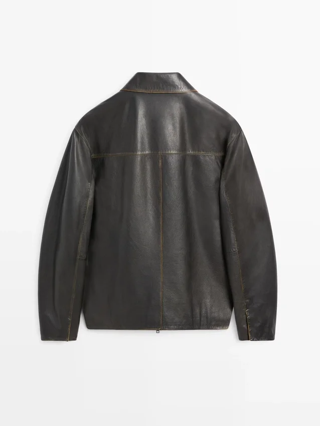 Lederjacke im Used-Look Lederjacke im Used-Look