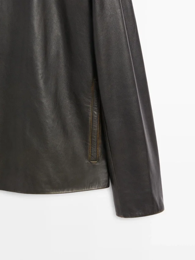 Lederjacke im Used-Look Lederjacke im Used-Look