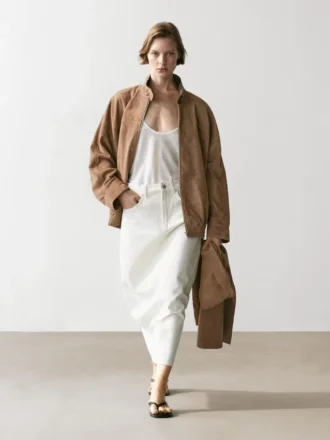 Midi-Röcke aus Denim mit Barrel-Fit