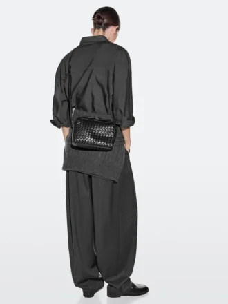 Mini-Tasche aus geflochtenem Nappaleder