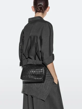 Mini-Tasche aus geflochtenem Nappaleder