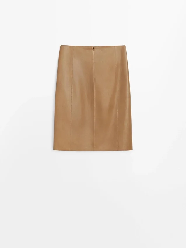 Minirock aus Nappaleder Minirock aus Nappaleder