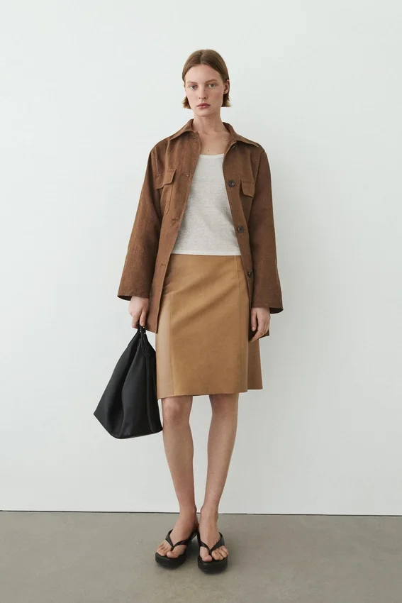 Minirock aus Nappaleder Minirock aus Nappaleder