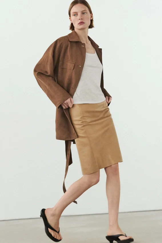 Minirock aus Nappaleder Minirock aus Nappaleder