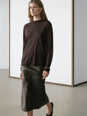 Oversize-Strickpullover aus Wollmischung