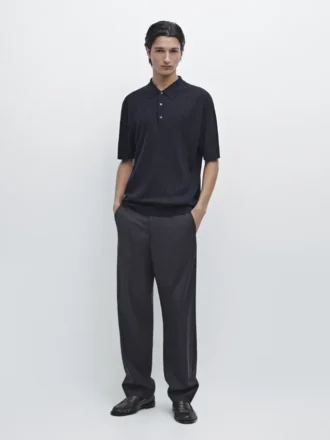 Poloshirt aus Merinowolle