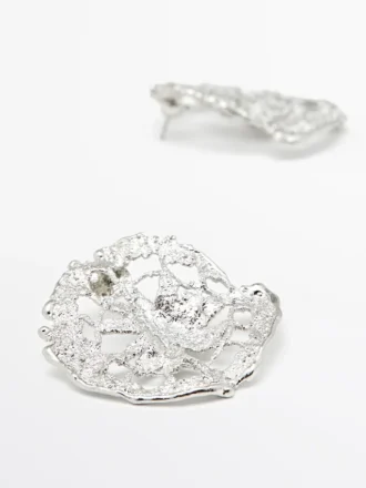 Runde Spitzenohrringe