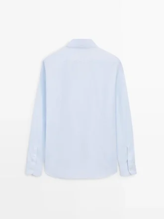 Slim-Fit-Hemd aus 100 % Baumwolle