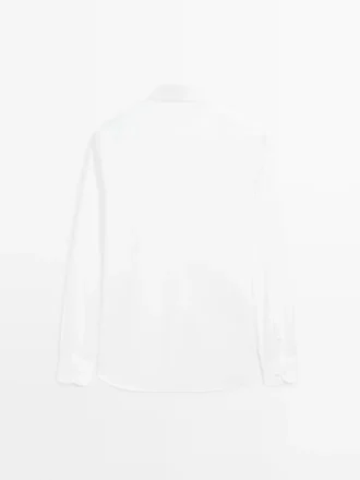 Slim-Fit-Hemd aus 100 % Baumwolle