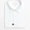 Slim Fit Hemd aus 100 % Baumwollpopeline