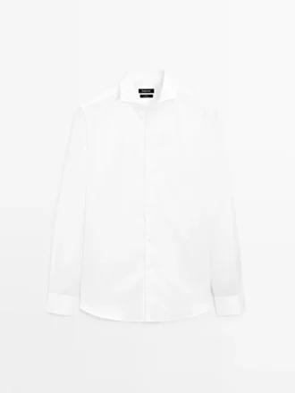 Slim-Fit-Hemd aus 100 % Baumwolltwill