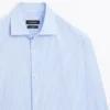 Slim-Fit-Hemd aus gestreiftem Twill