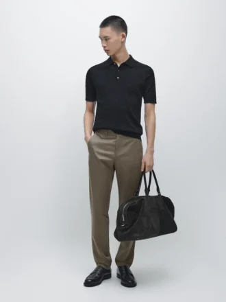 Slim-Fit-Hose aus Baumwollmischung