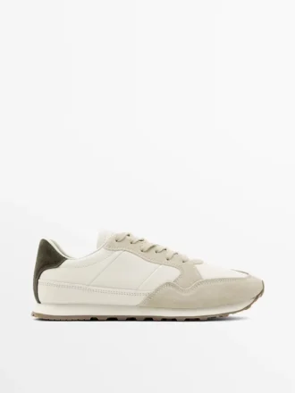 Sneaker mit kontrastierendem Rückenteil