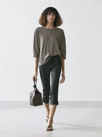 Strickpullover aus Baumwollmischung